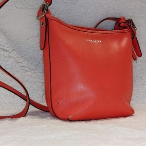 Peach/Coral Colored Authentic Coach Crossbody